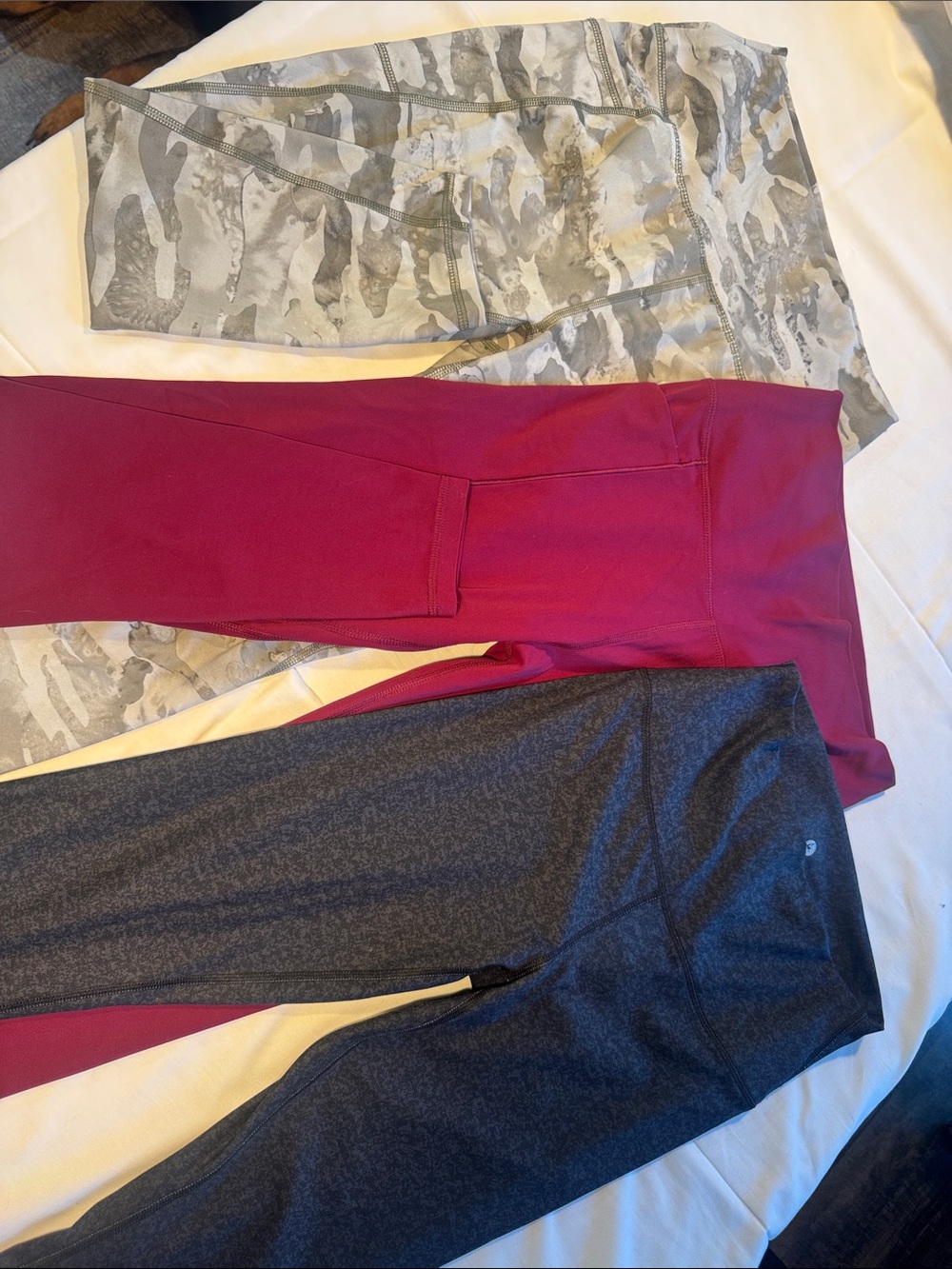 RBX Magenta Leggings with Side Pocket and Two Neutral Pairs